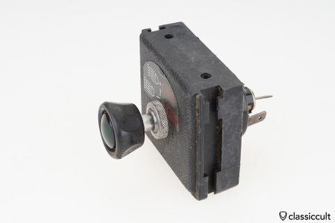 green Hella Fog Lamp Switch and special Bosch mount