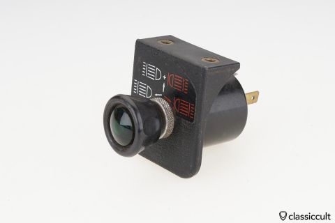 green Hella fog lamp light-up Switch NES 70ies