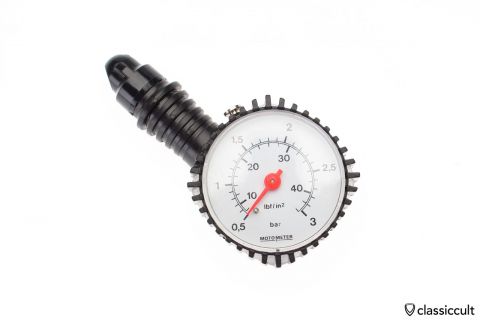 Moto Meter tyre pressure gauge Porsche VW