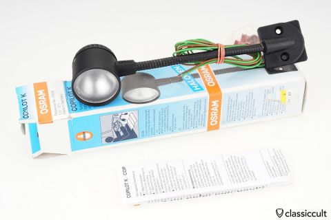 Osram Copilot Flexible Arm car reading light NOS