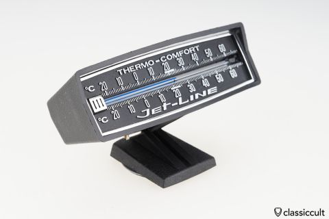 THERMO-COMFORT Rally Thermometer Gauge 80ies NOS