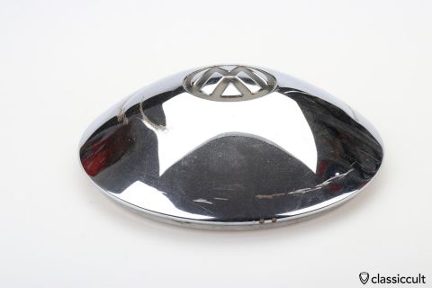 used VW Bug hubcap black logo