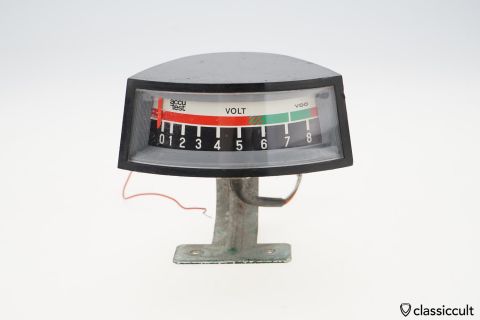 VDO ACCU TEST 6V Battery Level Indicator Gauge