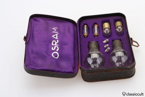 Vintage Osram bulb reserve box