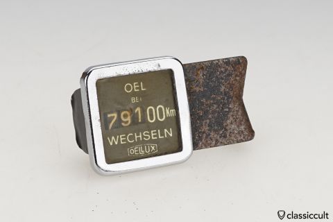 VW Oval Bug OELLUX Oil change reminder