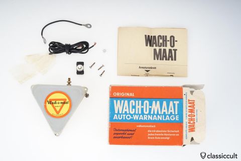 Vintage Wach-o-Maat HALT Auto Alarm System