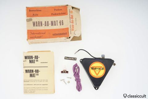Vintage WARN AU MAT 66 Auto Alarm System 60ies