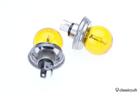 yellow headlight Bulb 6V 45/40W P45T R2